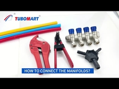 Taille personnalisée 2 à 6 voies de cuivre Pex plomberie manifold pour Tubomart