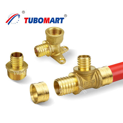 Pièces de tuyauterie en laiton Pex