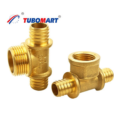 Adaptateur en laiton Pex coulissante 1/2 pouce sans plomb tube Pex coulissant