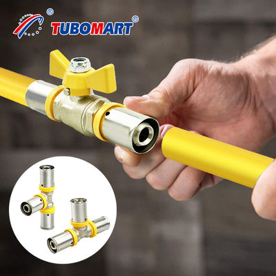 Pex Al Pex Press Fittings 3/4 pouces avec une compatibilité professionnelle des tubes PEX