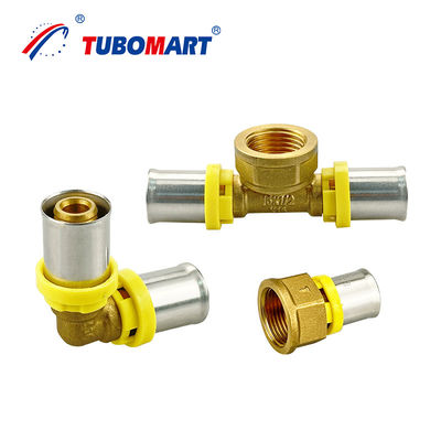 16 mm - 32 mm Alu Pex Press Fittings Type TH avec cuivre naturel personnalisé