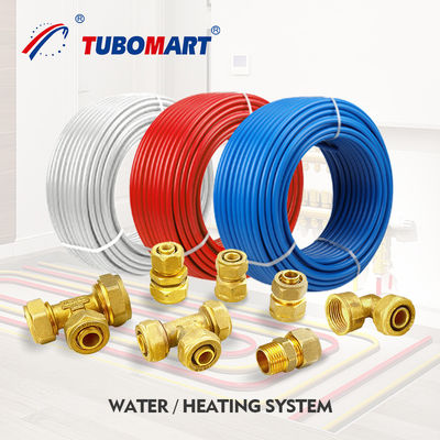 Résistance à la compression en laiton pour tuyaux d'eau multicouches Pex ISO 14001