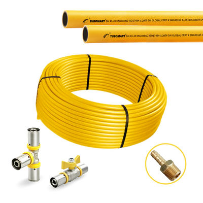 Bonne étanchéité Personnalisé 100m / rouleau PEX Al tuyaux de gaz PEX système de tuyaux en aluminium OEM
