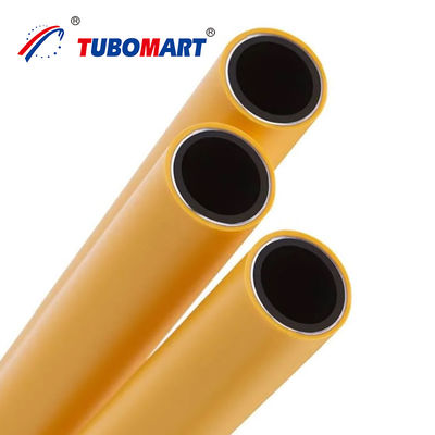 Pipe à gaz pex composite multicouche jaune PE-AL-PE Pipe à gaz pex