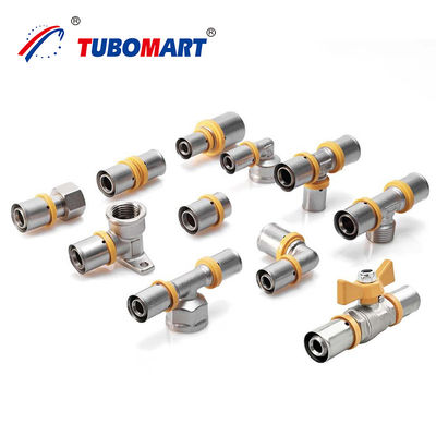 Vente directe d'usine OEM 16-32MM PEX ajustement égal à 90 degrés Elbow PEX press ajustement pour le gaz