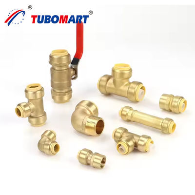 1/2 pouce de cuivre pousse dans les raccords PEX connecteur de tuyau pour une alimentation en eau fiable
