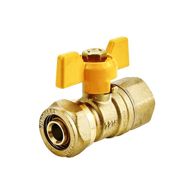 Ventilateur à bille de gaz en laiton de 16 mm PE-AL-PE PEX AL PEX