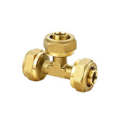 OEM PEX AL PEX tuyau à gaz adaptateur d'accouplement en laiton prise de plomberie raccords de tuyaux Elbow Tee raccord de compression