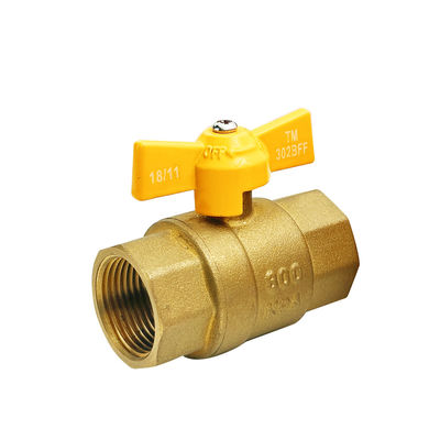 OEM soupape à bille en laiton double mâle matériau en laiton HPB 58-3A alimentation longue poignée pour le gaz et l'eau