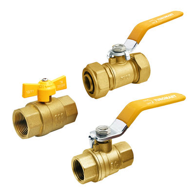 Fabricant professionnel Valve en laiton jaune à gaz 1/2 