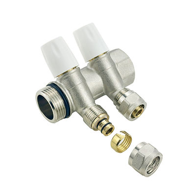 Personnalisé 2/3 /4/5/6 Voie Plomberie en acier inoxydable Manifold Système de chauffage au sol Manifold d'eau en laiton