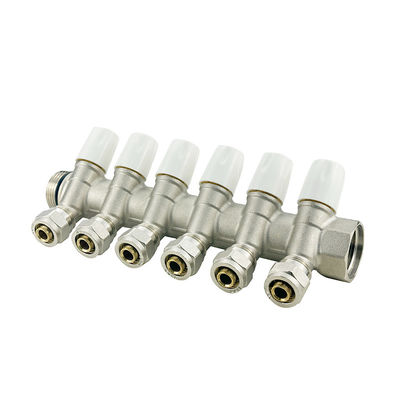 Installation facile Plomberie en laiton Pex Système de chauffage à manifoldes en laiton