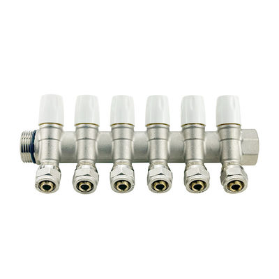 2-6 voies Manifold Pex en laiton pour système de chauffage Système d'eau ISO90001