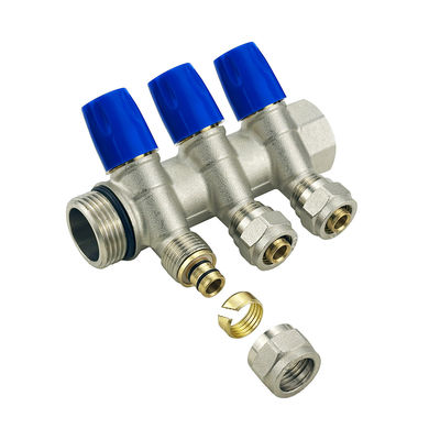 Parties de chauffage par le sol OEM Manifold d'eau Pex en laiton pour un système d'eau de chauffage efficace
