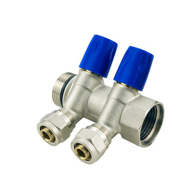 Couleur personnalisée Pex Manifold Brass Pex Manifold Connecteur Brass Plomberie Pex Manifold Système d'eau