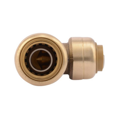 Tubomart SharkBite 1/2 pouce poussée pour se connecter x 3/8 pouces poussée pour se connecter 90 degrés réduisant les raccords en laiton du coude