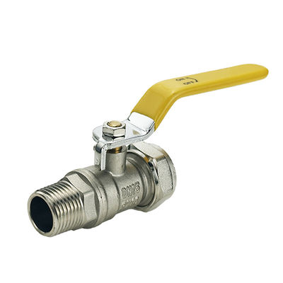 Tubomart OEM 1/4 soupape à bille en laiton à main support personnalisable pour le système de gaz