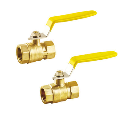 Valve à bille de gaz manuelle personnalisable à basse et haute température Valve d'arrêt de gaz à usage général Valve à bille en laiton forgé