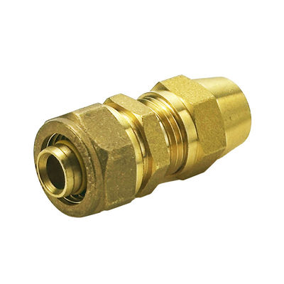 Tubomart OEM raccord à vis en laiton au gaz Plomberie Matériaux en laiton raccord à compression au gaz