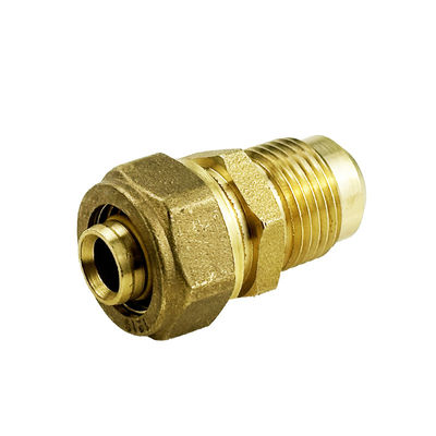Fabrique OEM raccords de compression de gaz en laiton pour système de plomberie raccords de tuyaux de haute qualité Pex Al Pex