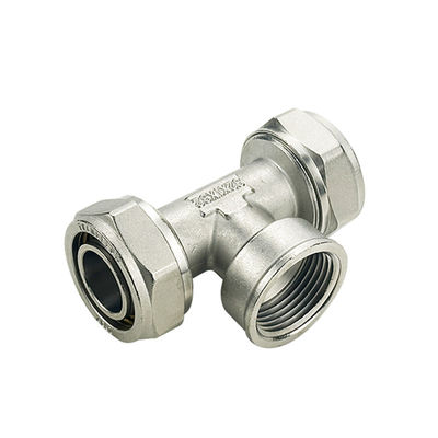 Certifié ISO17484-1 Pex Tee raccords de crimp forgés en laiton HPb 58-3A pour la plomberie
