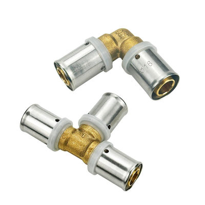 échantillon gratuit cuivre Crimp Pex raccord 3/4 pouces PEX connecteur de plomberie coude Tee Union adaptateur PEX raccords de tuyaux pour le gaz