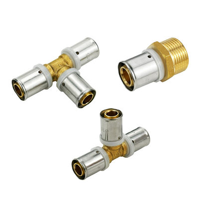 OEM 1/2 pouce PEX cuivre ajustement PEX Press ajustement 3/4 pouces égale Tee pour Pex tuyau de chauffage par le sol