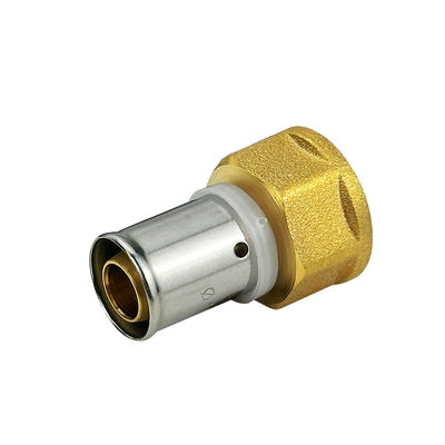 PEX-AL-PEX Multilayer Pipe Press Fittings Easy Convenient Installation Crimp Fitting Connector Brass For Piping