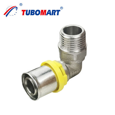 Tubomart composite en aluminium Pex Al Pex tuyau en laiton en cuivre raccords de presse à gaz pour système de gaz