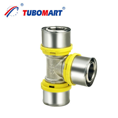 Accords en laiton 1620mm Pex Al Pex Accords de presse de tuyauterie TH Type Ss304 Accords de compression à manches pour plomberie Pex