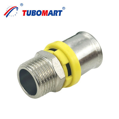 Tubomart Brass HPb 58-3A ou DZR Brass CW 602N Pex Al Pex Pipe Press Prêt réutilisable et écologique