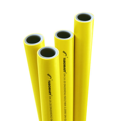 Tuyau PEX-AL-PEX jaune TUBOMART OEM, haute sécurité, tuyau multicouche en aluminium pour système de gaz