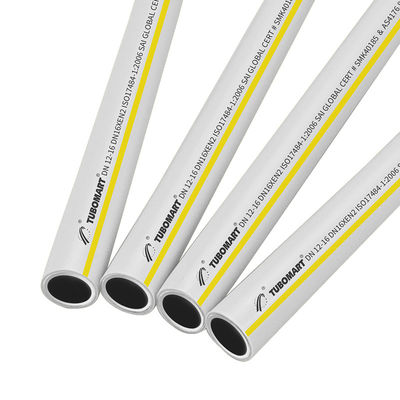 Tuyau de gaz PEX-AL-PEX OEM TUBOMART ISO17484 Multicouche PAP pour système de gaz de chauffage 16-32mm