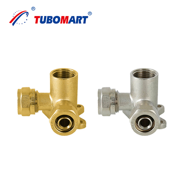 Tubomart Matériaux de plomberie Gas PEX raccords Laiton 16-32MM Socket égal PEX Al Pex raccords de compression