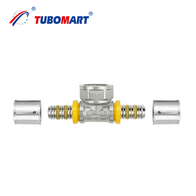 Raccord de presse pour tube Pex AL pEX durable avec 24 ans d'expérience en fabrication, certification ISO 9001/9002