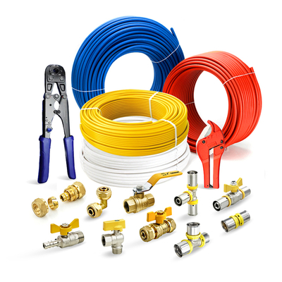 Tubomart 16-32mm bleu personnaliser les raccords Pex Pex Al connecteur de tuyau en laiton Pex Press