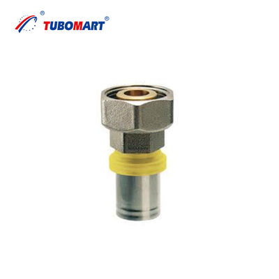 TUBOMART OEM Wholesale Price TH Type Brass Press Fittings BSP Male Straight Union Gas Pipe Connection