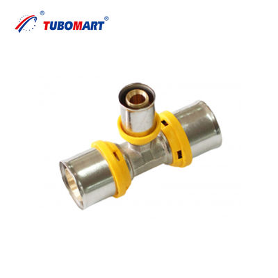 OEM PEX-AL-PEX Brass Press Fitting FEMALE ELBOW UNION for Plumbing and Gas System with ISO9001/ISO17484