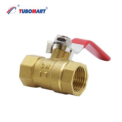 TUBOMART OEM manuel soupape à bille en laiton fil NPT interne 3/8''-4'' corps nickelé 3 ans de garantie pour l'approvisionnement en eau / gaz ISO